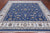 Blue 9' Square Persian Nain Handmade Wool & Silk Rug - Q24076