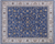 Blue 7' 11" X 10' 0" Persian Nain Wool & Silk Hand Knotted Rug - Q24079