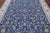 Blue 7' 11" X 10' 0" Persian Nain Wool & Silk Hand Knotted Rug - Q24079