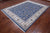 Blue 7' 11" X 10' 0" Persian Nain Wool & Silk Hand Knotted Rug - Q24079