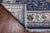 Blue 7' 11" X 10' 0" Persian Nain Wool & Silk Hand Knotted Rug - Q24079