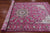 Pink 5' 10" X 9' 2" Persian Nain Wool & Silk Handmade Rug - Q24080