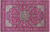 Pink 5' 10" X 9' 2" Persian Nain Wool & Silk Handmade Rug - Q24080