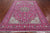 Pink 5' 10" X 9' 2" Persian Nain Wool & Silk Handmade Rug - Q24080