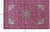 Pink 5' 10" X 9' 2" Persian Nain Wool & Silk Handmade Rug - Q24080