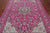 Pink 5' 10" X 9' 2" Persian Nain Wool & Silk Handmade Rug - Q24080