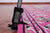 Pink 5' 10" X 9' 2" Persian Nain Wool & Silk Handmade Rug - Q24080