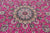 Pink 5' 10" X 9' 2" Persian Nain Wool & Silk Handmade Rug - Q24080