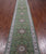 Green 2' 8" X 20' 3" Runner Persian Nain Hand Knotted Wool & Silk Rug - Q24082