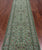Green 2' 9" X 14' 1" Persian Nain Hand-Knotted Wool & Silk Runner Rug - Q24083
