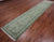 Green 2' 9" X 14' 1" Persian Nain Hand-Knotted Wool & Silk Runner Rug - Q24083