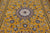 Gold 2' 8" X 11' 11" Runner Persian Nain Handmade Wool & Silk Rug - Q24084