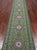 Green 2' 9" X 16' 2" Runner Persian Nain Hand-Knotted Wool & Silk Rug - Q24085