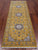 Gold 2' 8" X 8' 2" Wool & Silk Runner Persian Nain Handmade Rug - Q24086