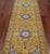 Gold 2' 8" X 8' 2" Wool & Silk Runner Persian Nain Handmade Rug - Q24086