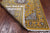 Gold 2' 8" X 8' 2" Wool & Silk Runner Persian Nain Handmade Rug - Q24086