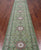 Green 2' 9" X 14' 1" Persian Nain Handmade Wool & Silk Runner Rug - Q24087