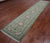 Green 2' 9" X 14' 1" Persian Nain Handmade Wool & Silk Runner Rug - Q24087