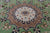 Green 2' 9" X 14' 1" Persian Nain Handmade Wool & Silk Runner Rug - Q24087
