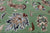 Green 8' Square Persian Nain Hand-Knotted Wool & Silk Rug - Q24088