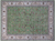 Green 9' 1" X 12' 0" Persian Nain Hand Knotted Wool & Silk Rug - Q24089