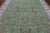 Green 9' 1" X 12' 0" Persian Nain Hand Knotted Wool & Silk Rug - Q24089