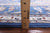 Blue 9' 1" X 19' 8" Handmade Persian Nain Wool & Silk Rug - Q24090
