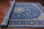 Blue 9' 1" X 19' 8" Handmade Persian Nain Wool & Silk Rug - Q24090