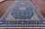 Blue 9' 1" X 19' 8" Handmade Persian Nain Wool & Silk Rug - Q24090