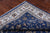 Blue 10' Square Persian Nain Hand Knotted Wool & Silk Rug - Q24091