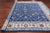 Blue 10' Square Persian Nain Hand Knotted Wool & Silk Rug - Q24091