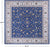 Blue 10' Square Persian Nain Hand Knotted Wool & Silk Rug - Q24091