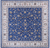 Blue 10' Square Persian Nain Hand Knotted Wool & Silk Rug - Q24091