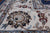 Blue 10' Square Persian Nain Hand Knotted Wool & Silk Rug - Q24091