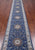 Blue 2' 8" X 16' 2" Runner Persian Nain Handmade Wool & Silk Rug - Q24093