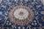 Blue 2' 8" X 16' 2" Runner Persian Nain Handmade Wool & Silk Rug - Q24093