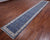 Blue 2' 9" X 24' 5" Persian Nain Hand Knotted Wool & Silk Runner Rug - Q24094