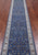 Blue 2' 6" X 16' 3" Runner Persian Nain Handmade Wool & Silk Rug - Q24098