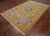 Gold 6' 0" X 9' 0" Persian Nain Handmade Wool & Silk Rug - Q24099