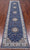 Blue 2' 8" X 11' 10" Runner Wool & Silk Persian Nain Handmade Rug - Q24100