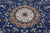 Blue 2' 8" X 11' 10" Runner Wool & Silk Persian Nain Handmade Rug - Q24100