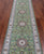 Green 2' 7" X 10' 2" Wool & Silk Persian Nain Hand Knotted Runner Rug - Q24103
