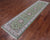 Green 2' 7" X 10' 2" Wool & Silk Persian Nain Hand Knotted Runner Rug - Q24103