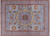 Blue 9' 1" X 12' 3" Geometric Mamluk Handmade Wool Rug - Q24105