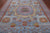 Blue 9' 1" X 12' 3" Geometric Mamluk Handmade Wool Rug - Q24105