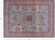 Blue 9' 1" X 12' 3" Geometric Mamluk Handmade Wool Rug - Q24105