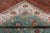 Green 9' 1" X 12' 1" Persian Tabriz Handmade Wool Rug - Q24106