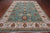 Green 9' 1" X 12' 1" Persian Tabriz Handmade Wool Rug - Q24106