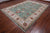 Green 9' 1" X 12' 1" Persian Tabriz Handmade Wool Rug - Q24106