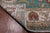 Green 9' 1" X 12' 1" Persian Tabriz Handmade Wool Rug - Q24106